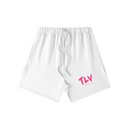 Short TLV blanc à plat