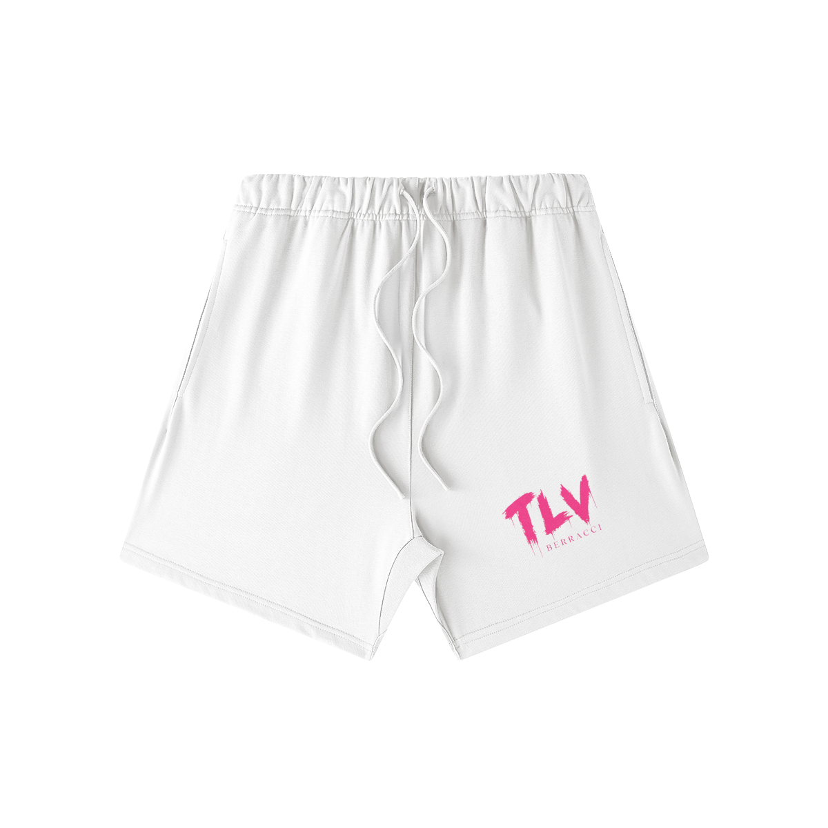 Short TLV blanc à plat