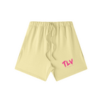 Short TLV beige à plat